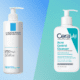La Roche-Posay and CeraVe face cleanser